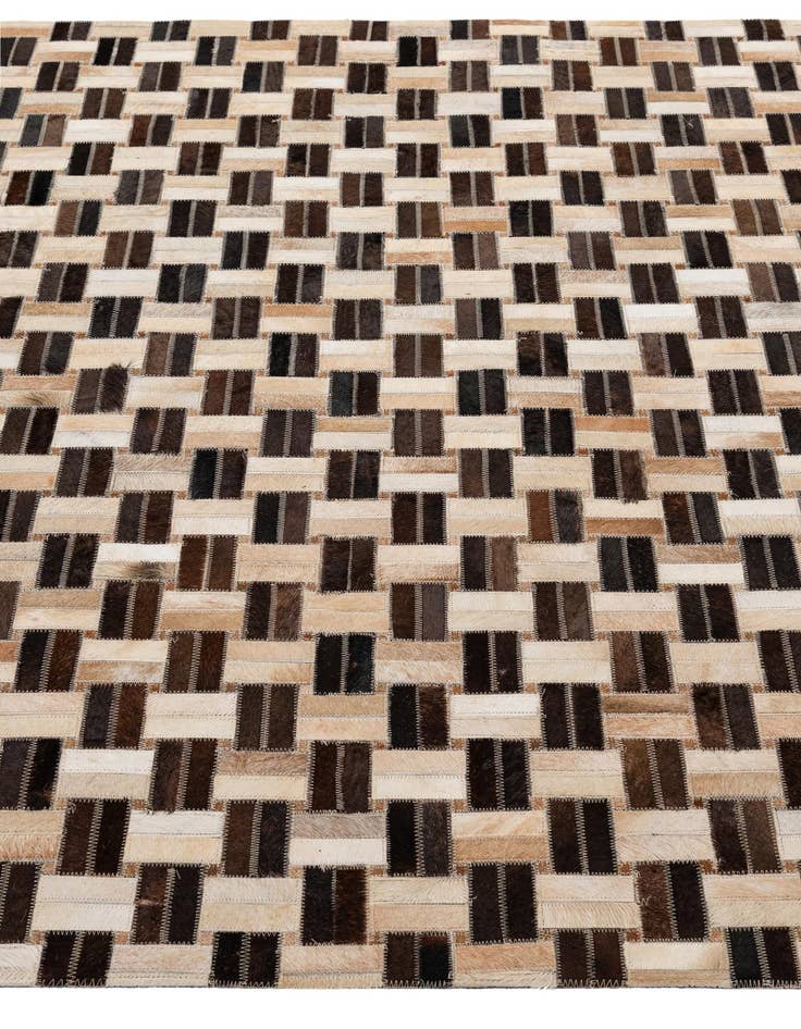 Detail image of 4' 11 x 7' 10 Cowhide - Patchwork Rug