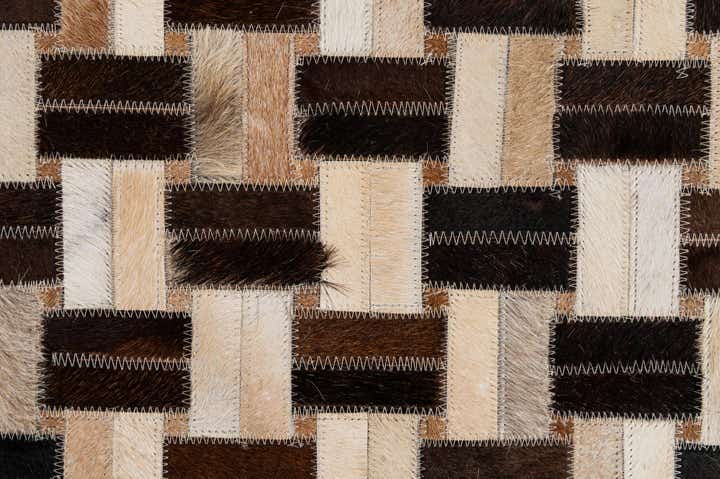 4' 11 x 7' 10 Cowhide - Patchwork Rug