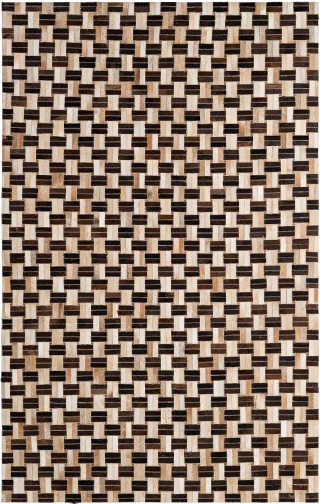 4' 11 x 7' 10 Cowhide - Patchwork Rug