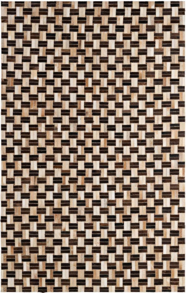 Detail image of 4' 11 x 7' 10 Cowhide - Patchwork Rug