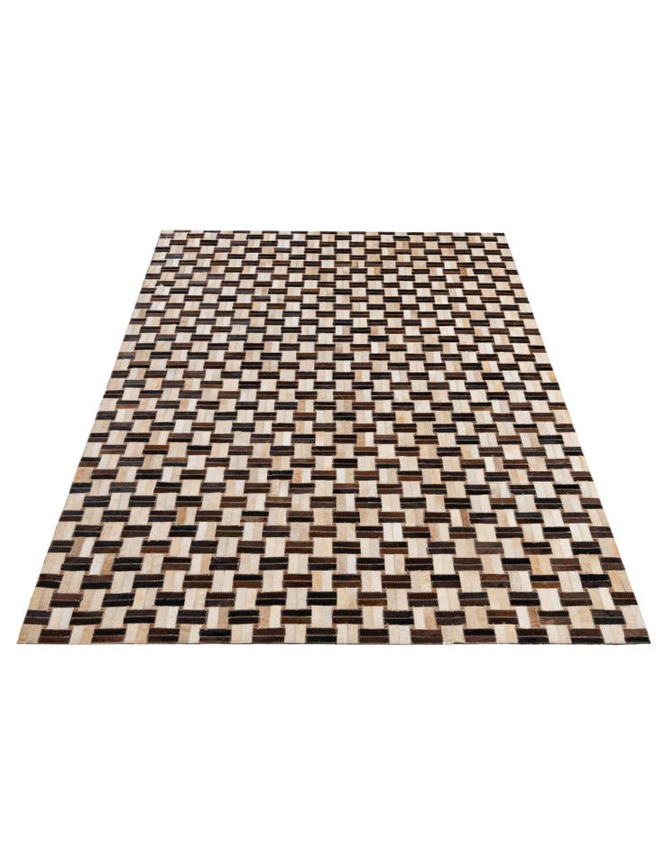 Detail image of 4' 11 x 7' 11 Cowhide - Patchwork Rug