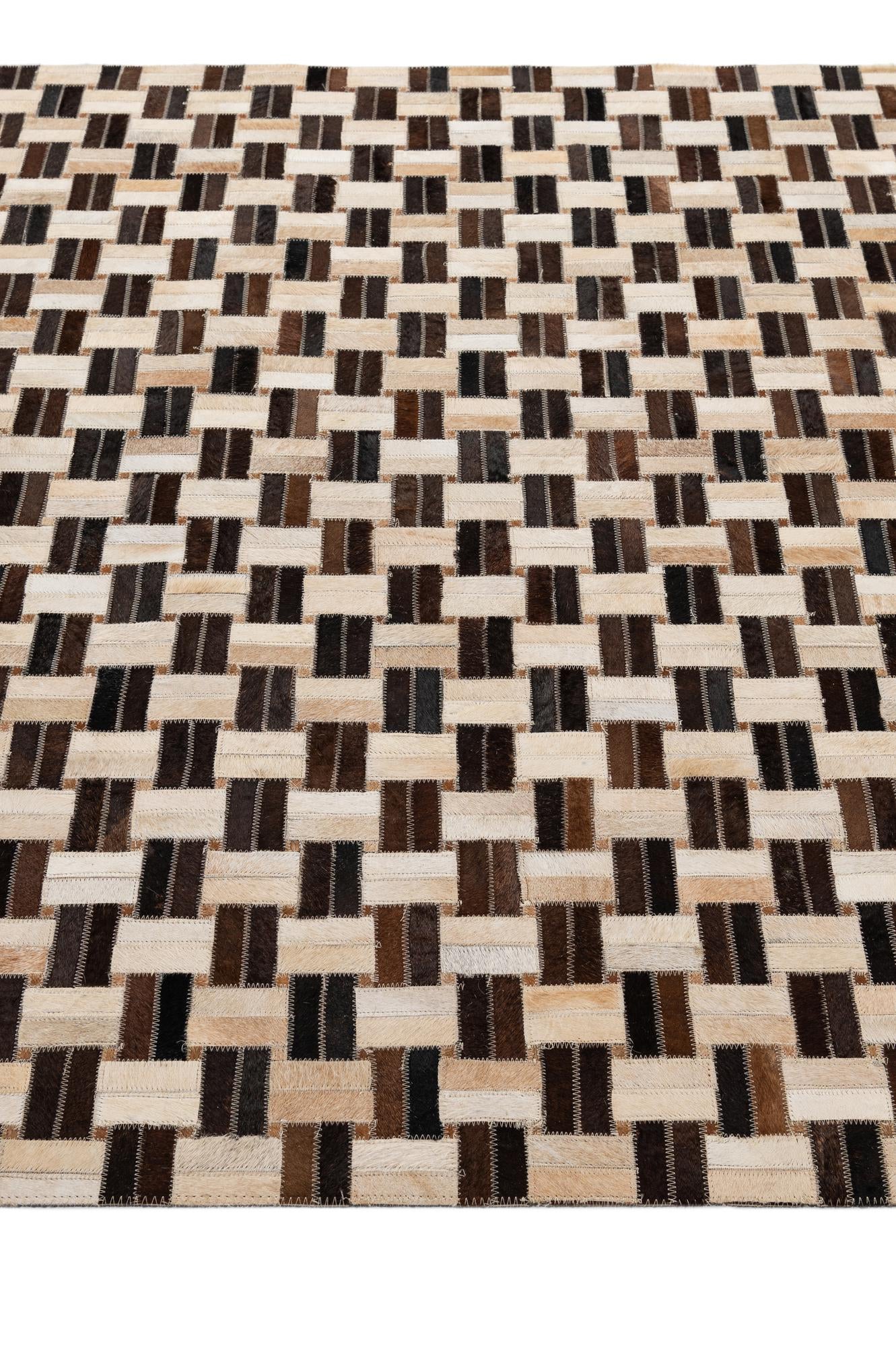 4' 11 x 7' 11 Cowhide - Patchwork Rug