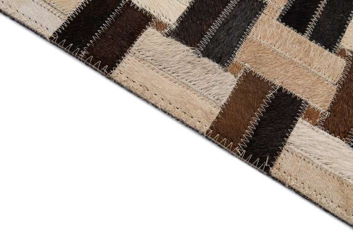 4' 11 x 7' 11 Cowhide - Patchwork Rug