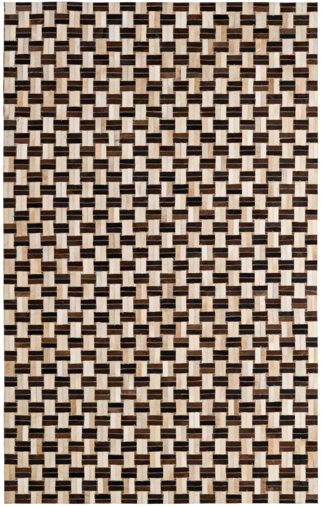 4' 11 x 7' 11 Cowhide - Patchwork Rug