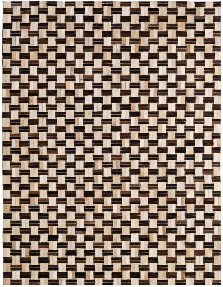 Detail image of 4' 11 x 7' 11 Cowhide - Patchwork Rug