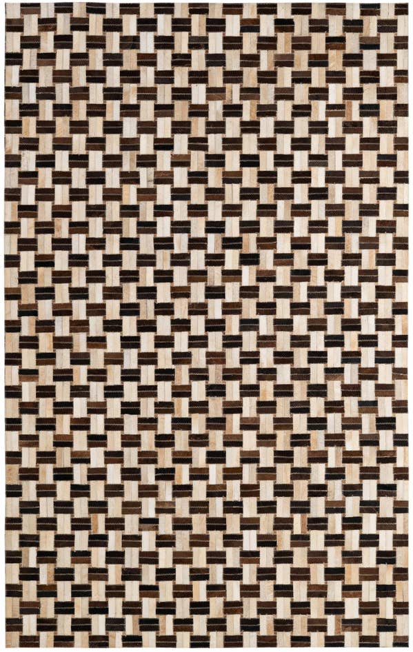 Detail image of 4' 11 x 7' 11 Cowhide - Patchwork Rug
