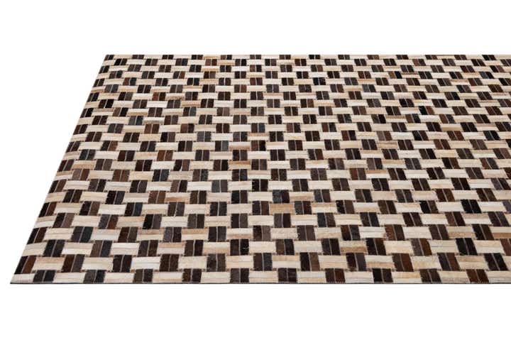 5' x 7' 10 Cowhide - Patchwork Rug