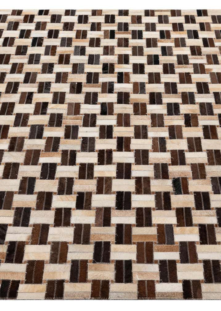 5' x 7' 10 Cowhide - Patchwork Rug