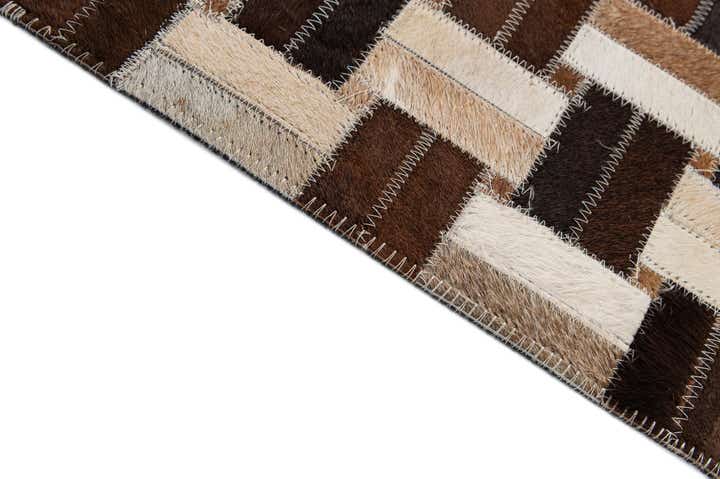 5' x 7' 10 Cowhide - Patchwork Rug