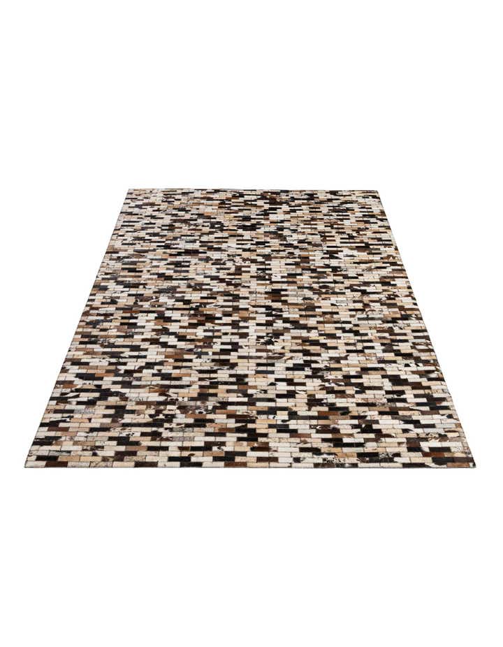 5' 2 x 7' 10 Cowhide - Patchwork Rug