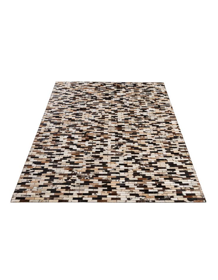 Detail image of 5' 2 x 7' 10 Cowhide - Patchwork Rug