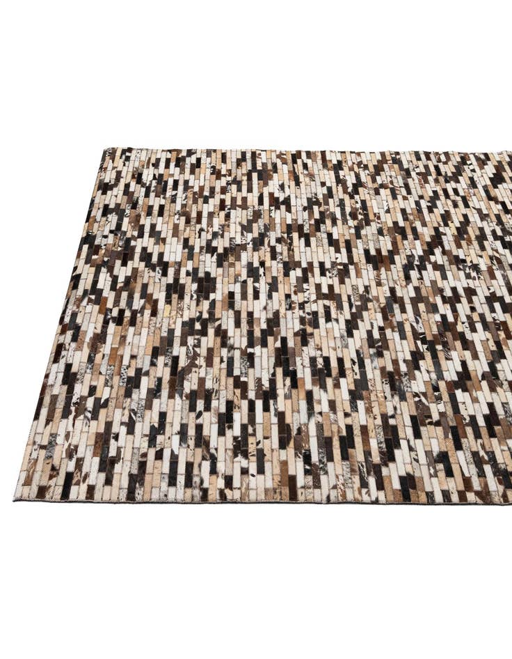 Detail image of 5' 2 x 7' 10 Cowhide - Patchwork Rug