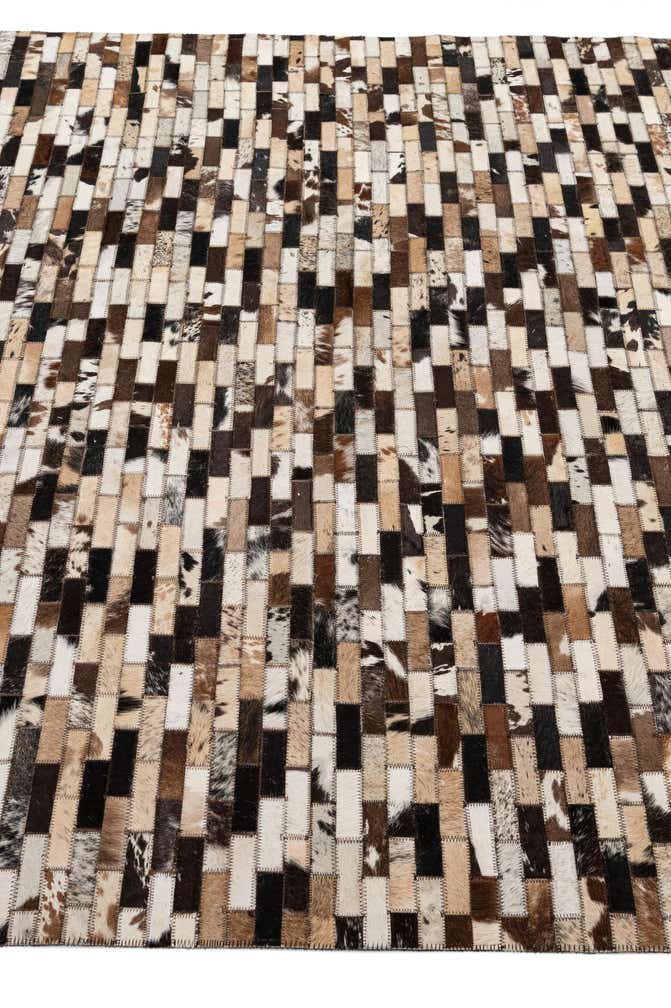 5' 2 x 7' 10 Cowhide - Patchwork Rug