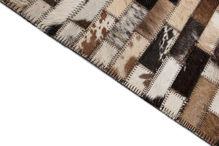 5' 2 x 7' 10 Cowhide - Patchwork Rug