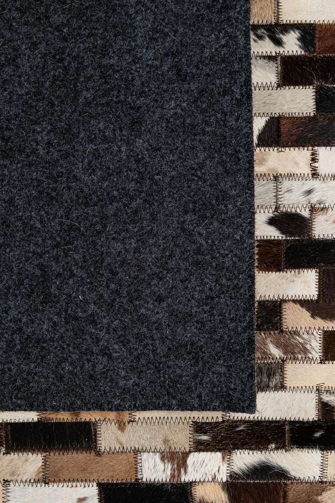 5' 2 x 7' 10 Cowhide - Patchwork Rug