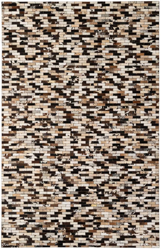 Detail image of 5' 2 x 7' 10 Cowhide - Patchwork Rug