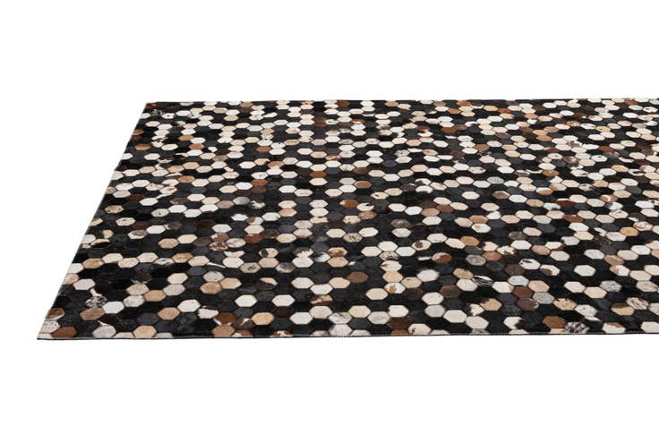 Detail image of 5' x 8' Cowhide - Patchwork Rug