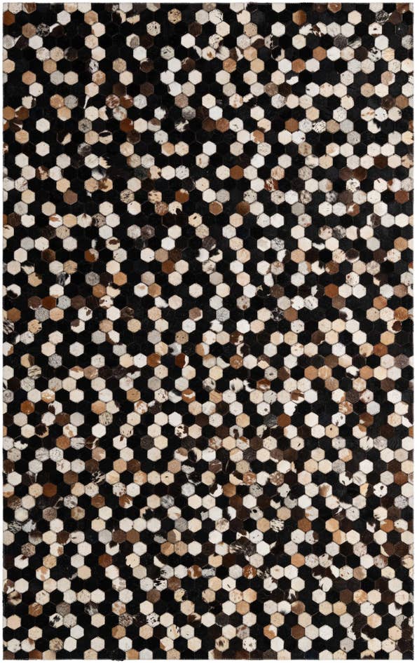 Detail image of 5' x 8' Cowhide - Patchwork Rug