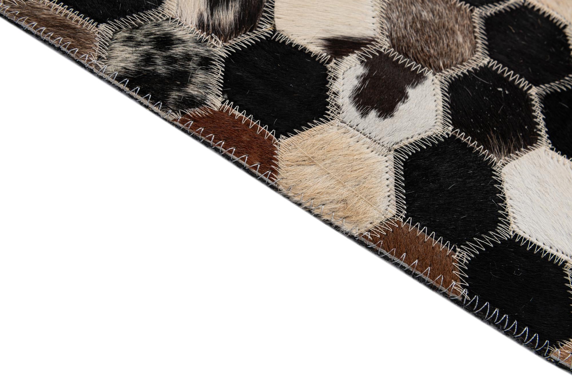 5' 1 x 7' 11 Cowhide - Patchwork Rug