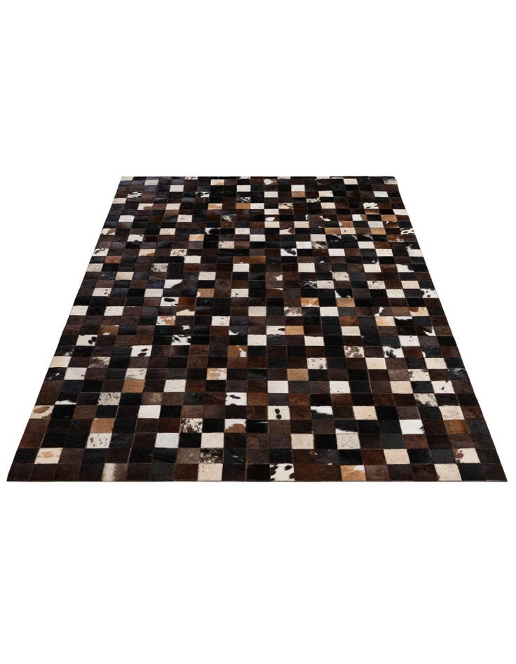 Detail image of 5' 2 x 7' 11 Cowhide - Patchwork Rug