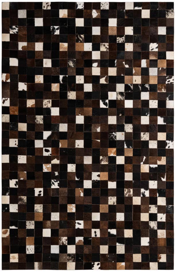 Detail image of 5' 2 x 7' 11 Cowhide - Patchwork Rug