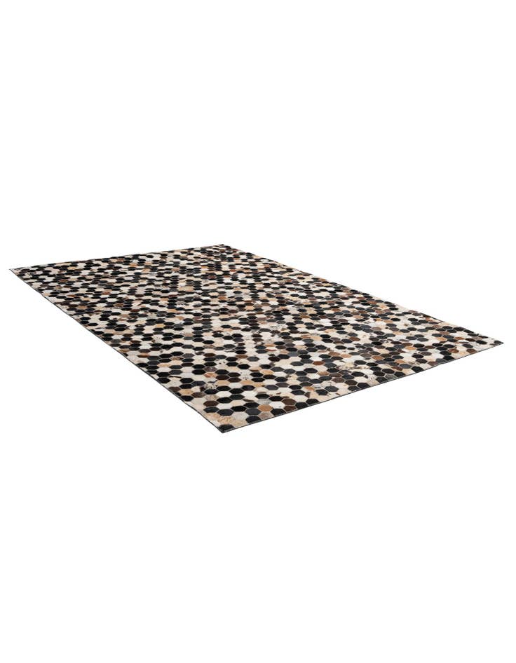 Detail image of 5' 1 x 7' 10 Cowhide - Patchwork Rug