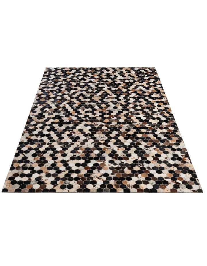 5' 1 x 7' 10 Cowhide - Patchwork Rug