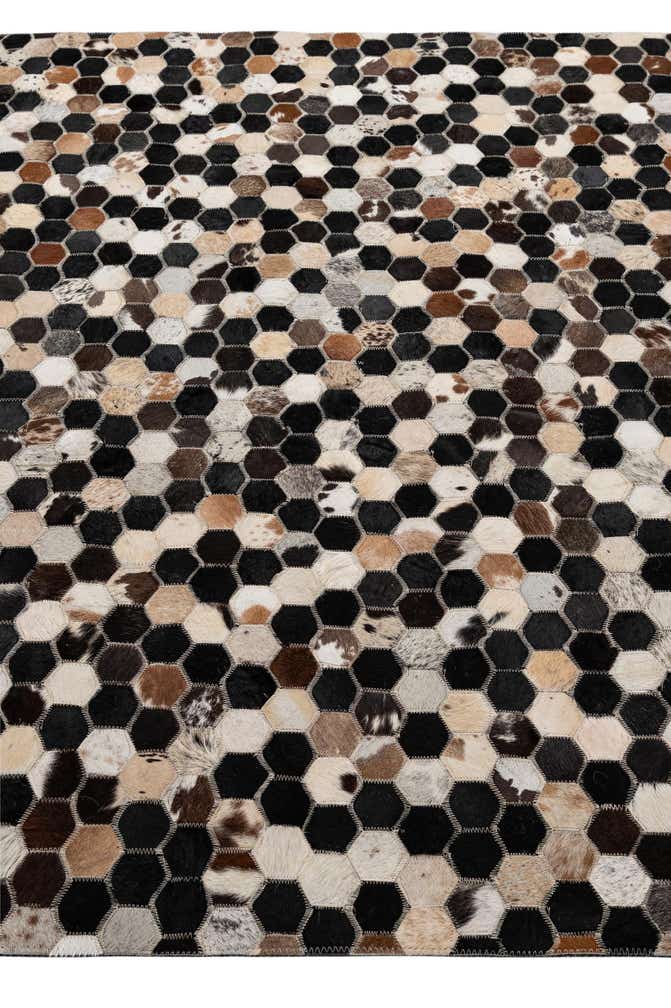 5' 1 x 7' 10 Cowhide - Patchwork Rug