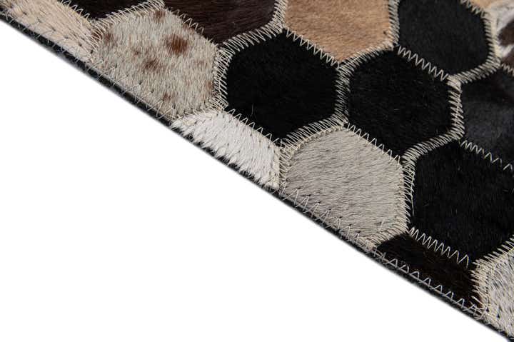 5' 1 x 7' 10 Cowhide - Patchwork Rug