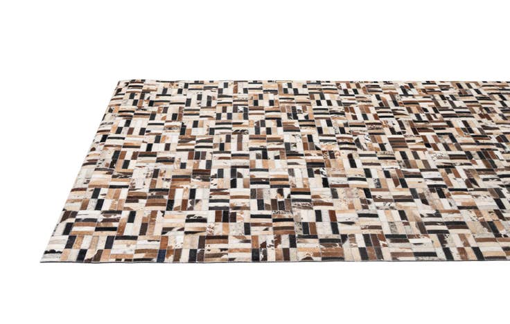 Detail image of 5' x 8' Cowhide - Patchwork Rug