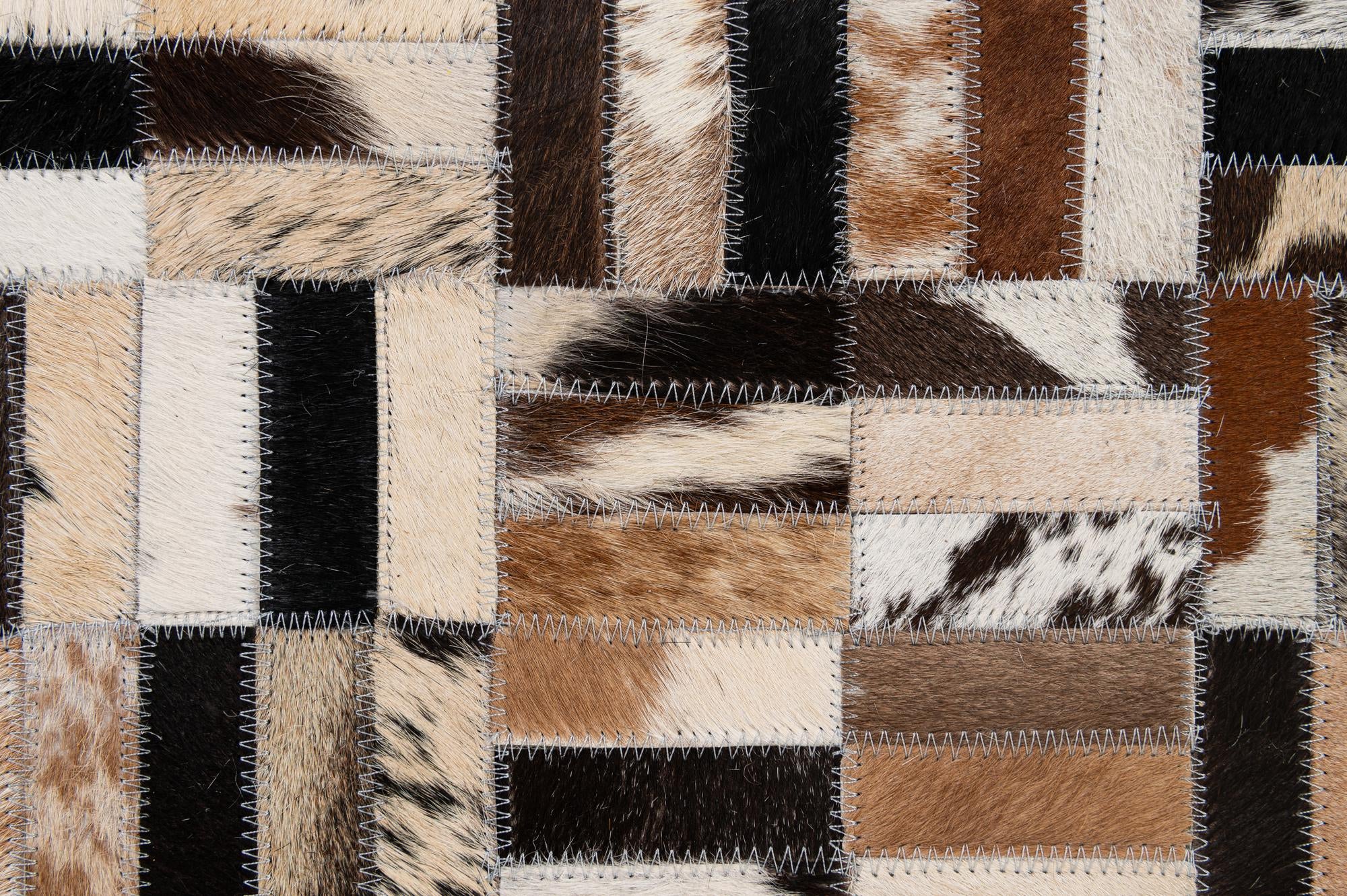 5' x 8' Cowhide - Patchwork Rug