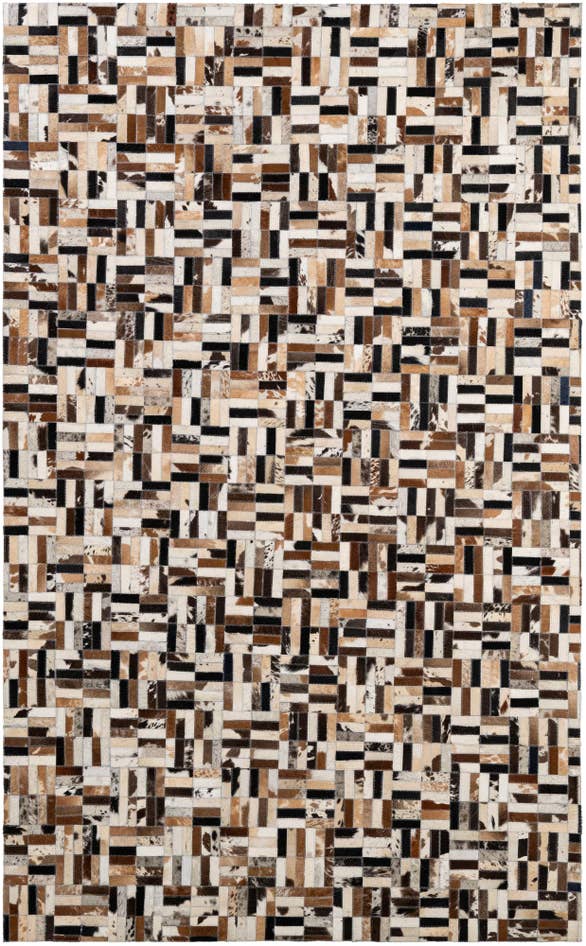 Detail image of 5' x 8' Cowhide - Patchwork Rug
