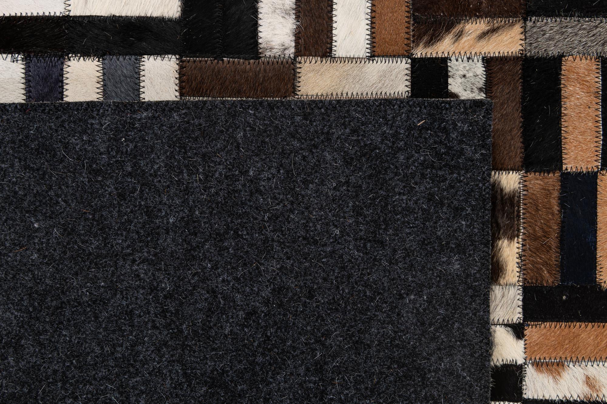 5' 2 x 8' Cowhide - Patchwork Rug