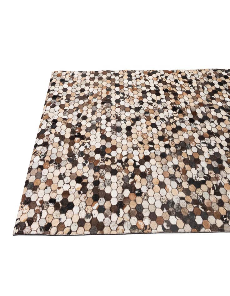 Detail image of 5' 1 x 7' 11 Cowhide - Patchwork Rug