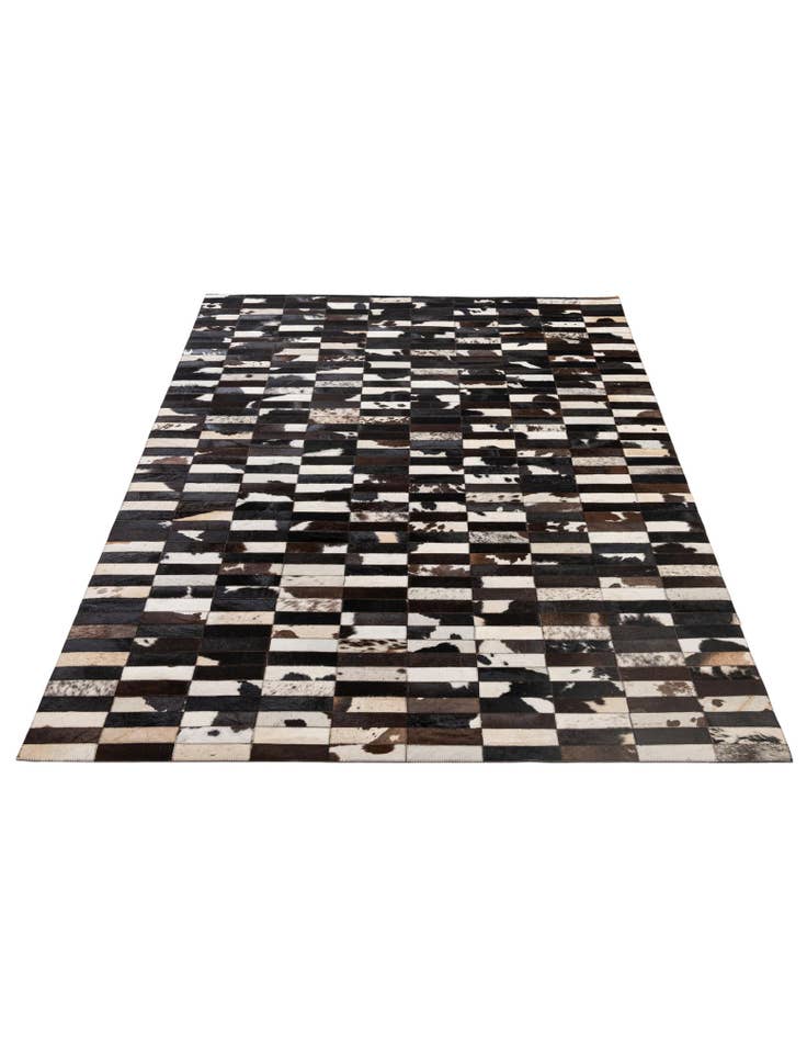 Detail image of 4' 11 x 7' 11 Cowhide - Patchwork Rug