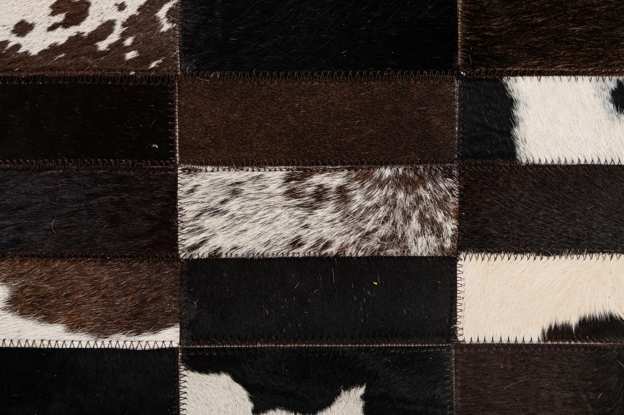 4' 11 x 7' 11 Cowhide - Patchwork Rug