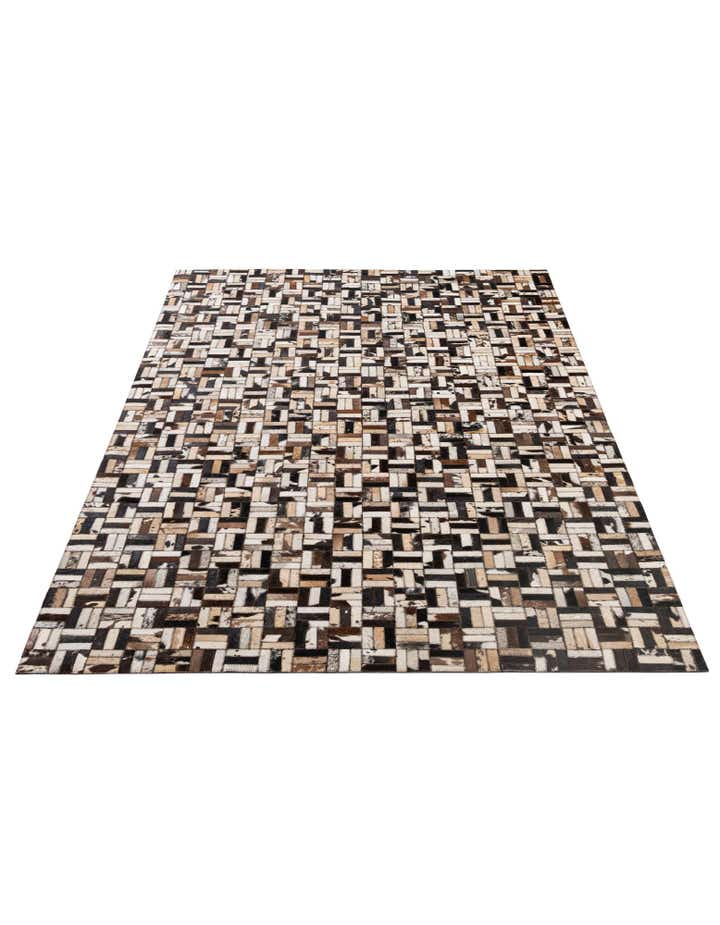 5' 1 x 8' Cowhide - Patchwork Rug