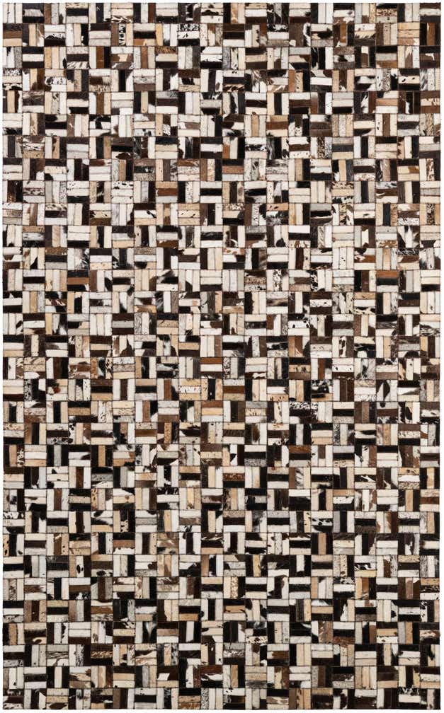 5' 1 x 8' Cowhide - Patchwork Rug