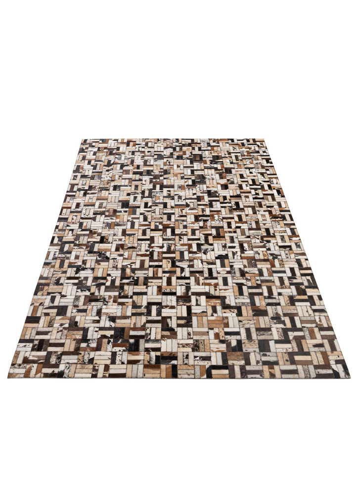 4' 11 x 7' 11 Cowhide - Patchwork Rug