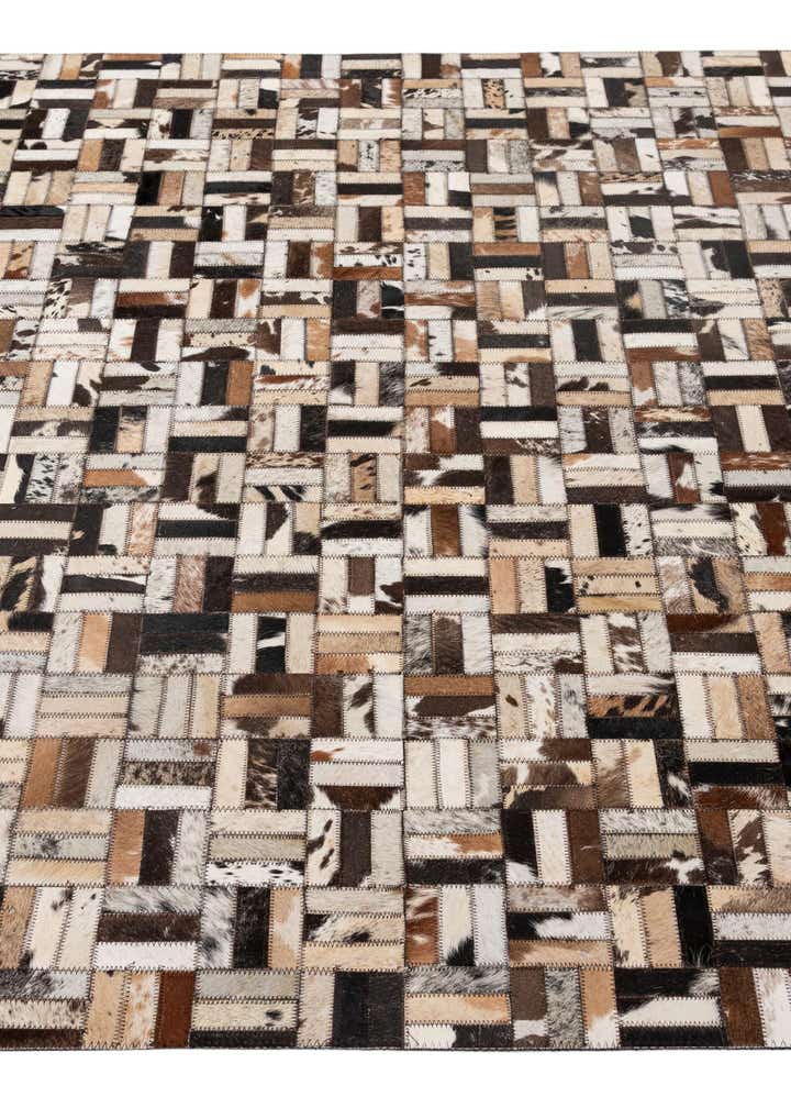 4' 11 x 7' 11 Cowhide - Patchwork Rug