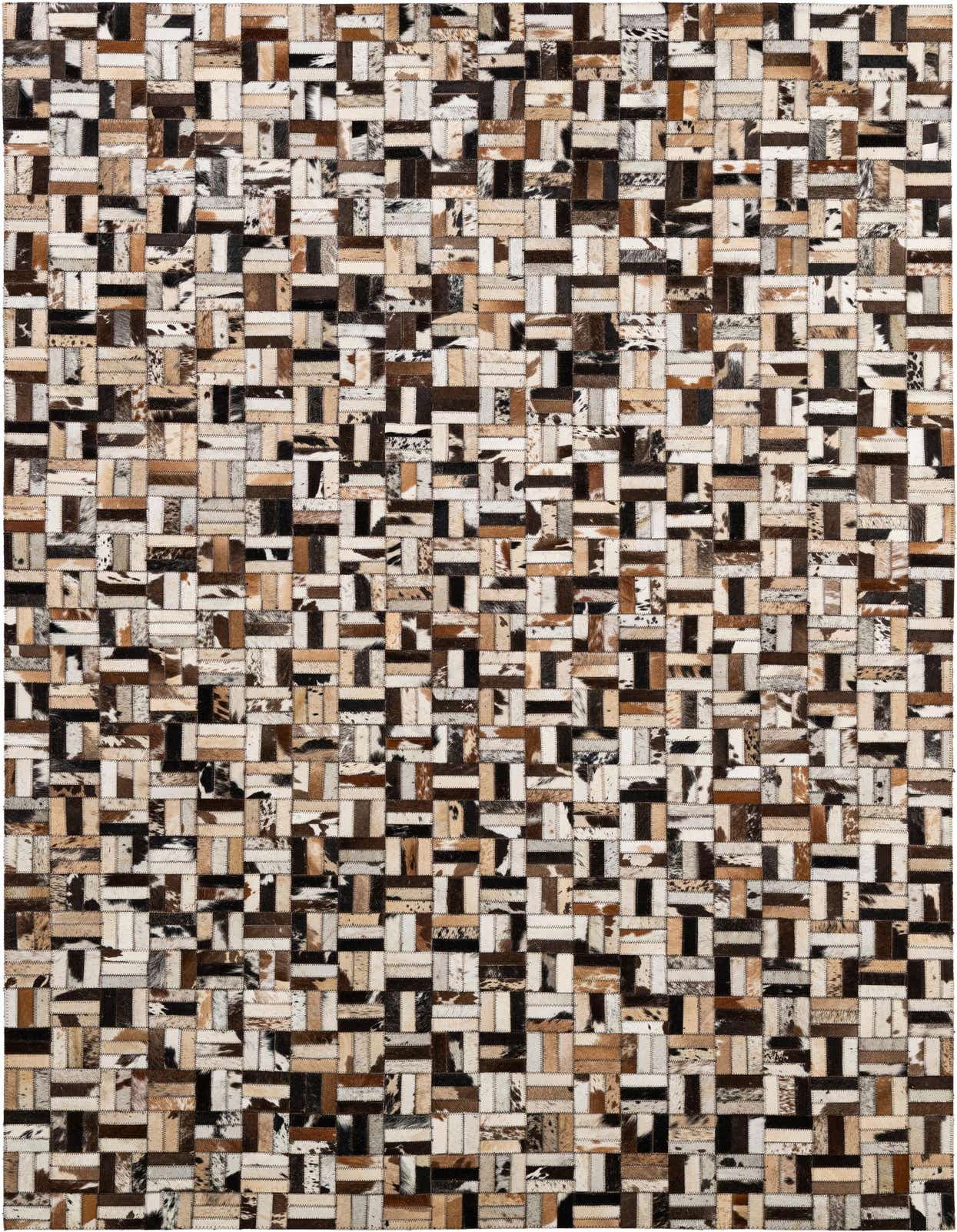 4' 11 x 7' 11 Cowhide - Patchwork Rug