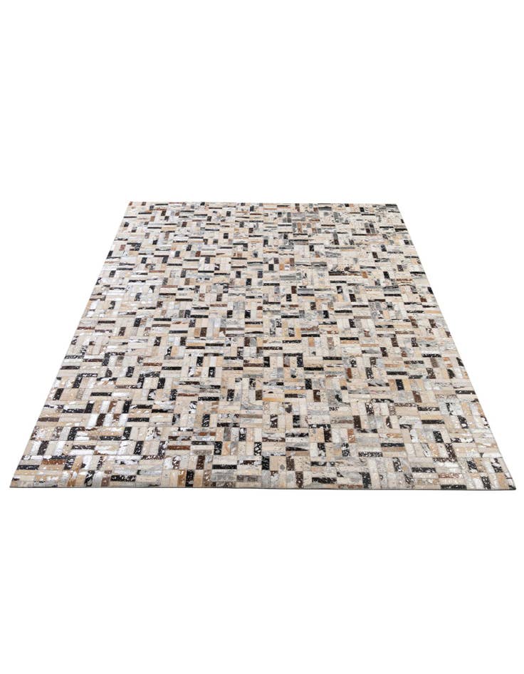 Detail image of 5' x 7' 11 Cowhide - Patchwork Rug