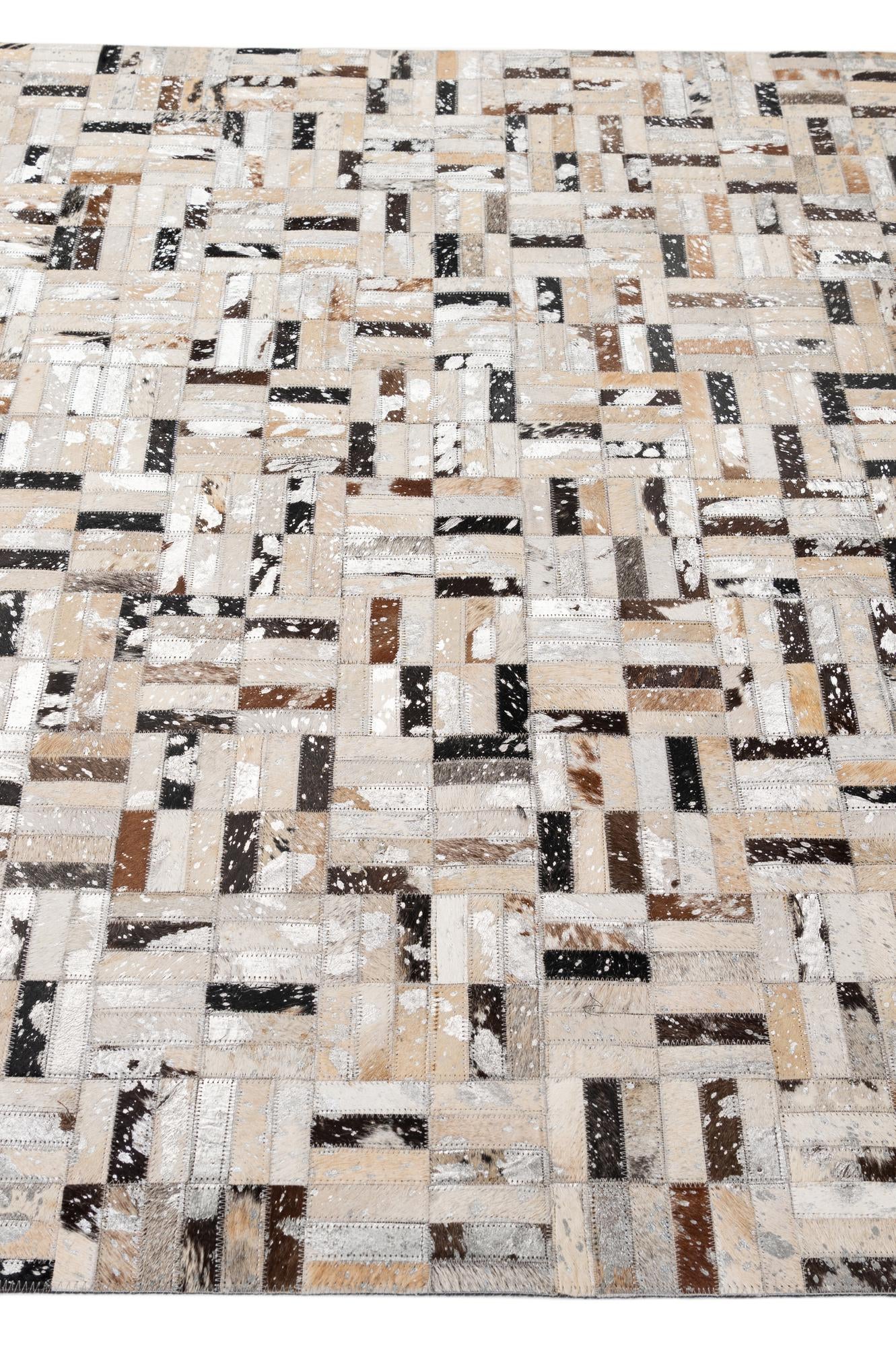 5' x 7' 11 Cowhide - Patchwork Rug