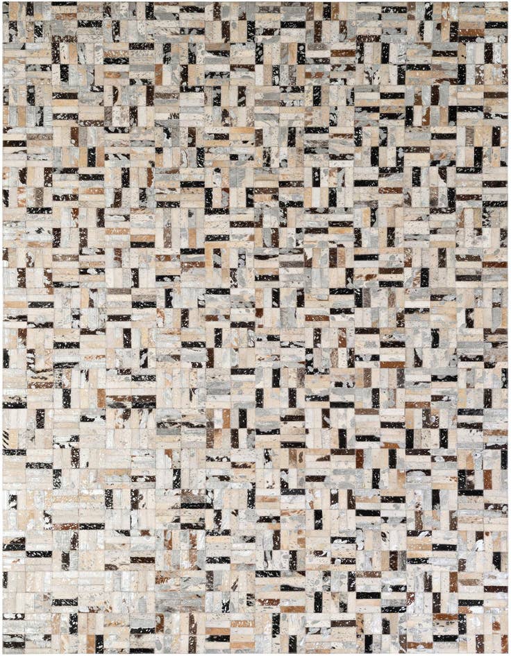 Detail image of 5' x 7' 11 Cowhide - Patchwork Rug