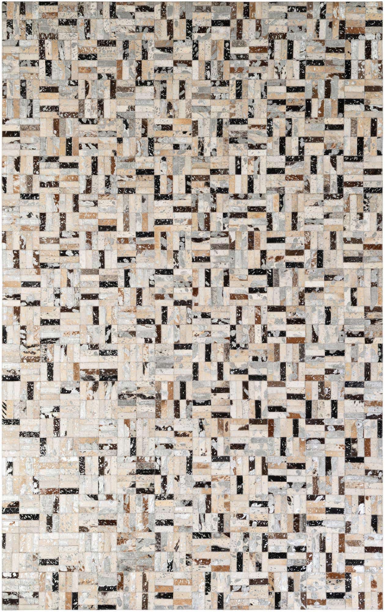 5' x 7' 11 Cowhide - Patchwork Rug