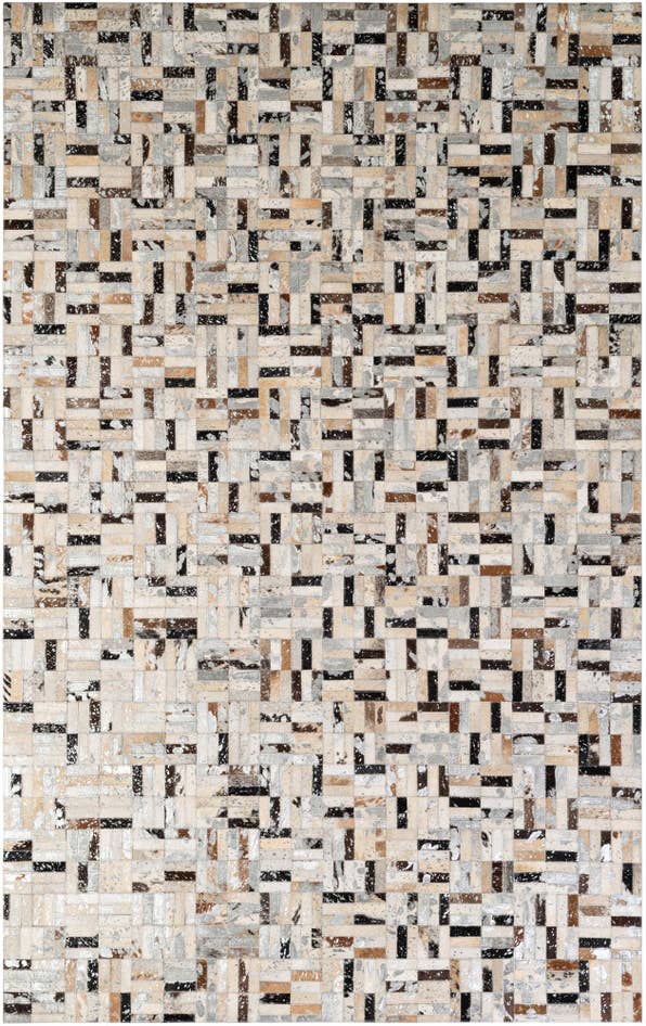 Detail image of 5' x 7' 11 Cowhide - Patchwork Rug
