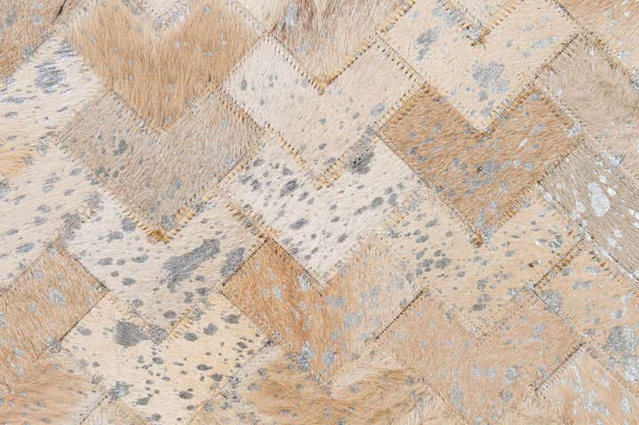 5' x 7' 11 Cowhide - Patchwork Rug