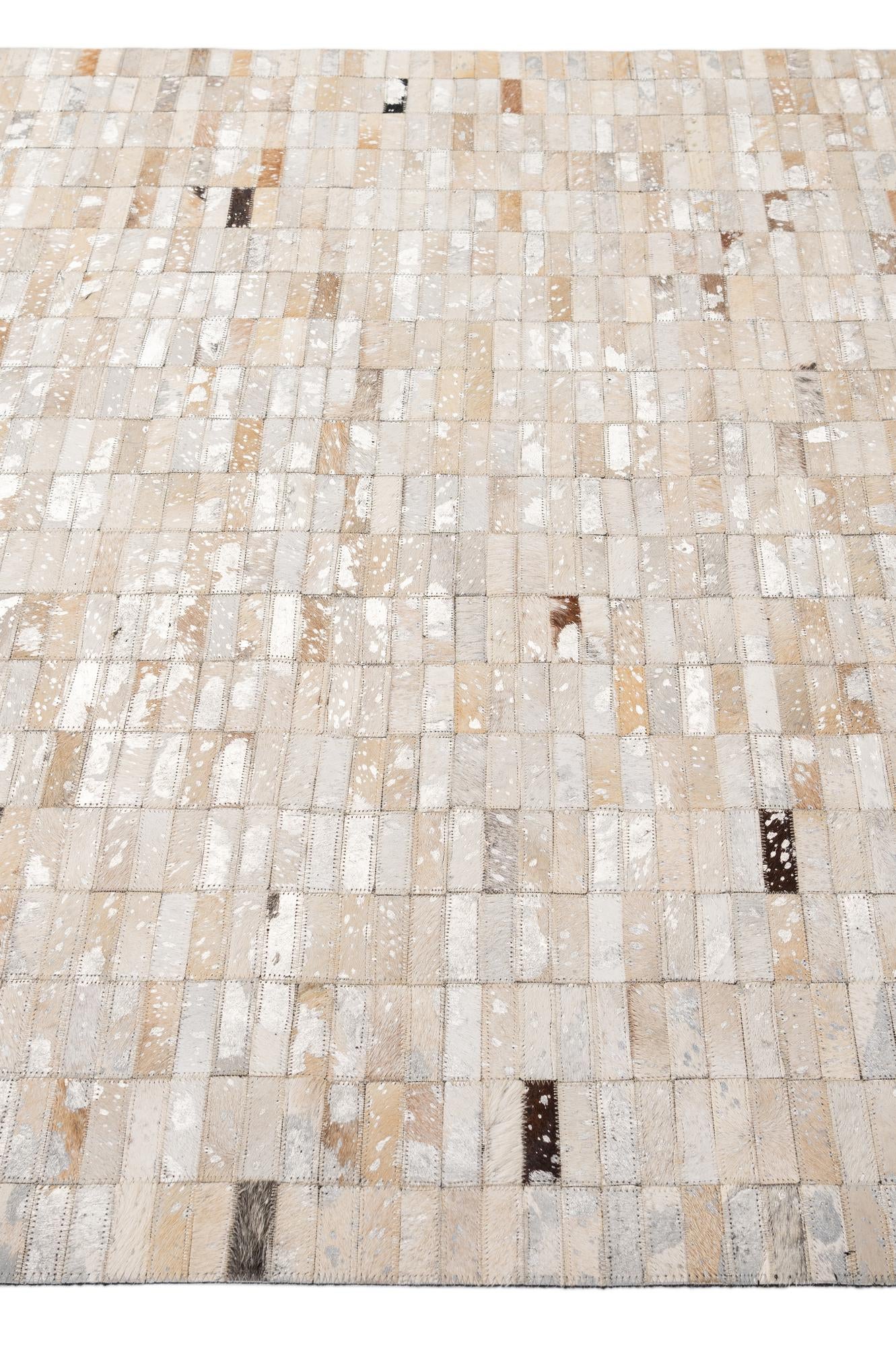 4' 11 x 8' 1 Cowhide - Patchwork Rug