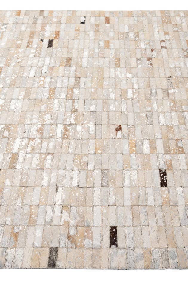 Detail image of 4' 11 x 8' 1 Cowhide - Patchwork Rug