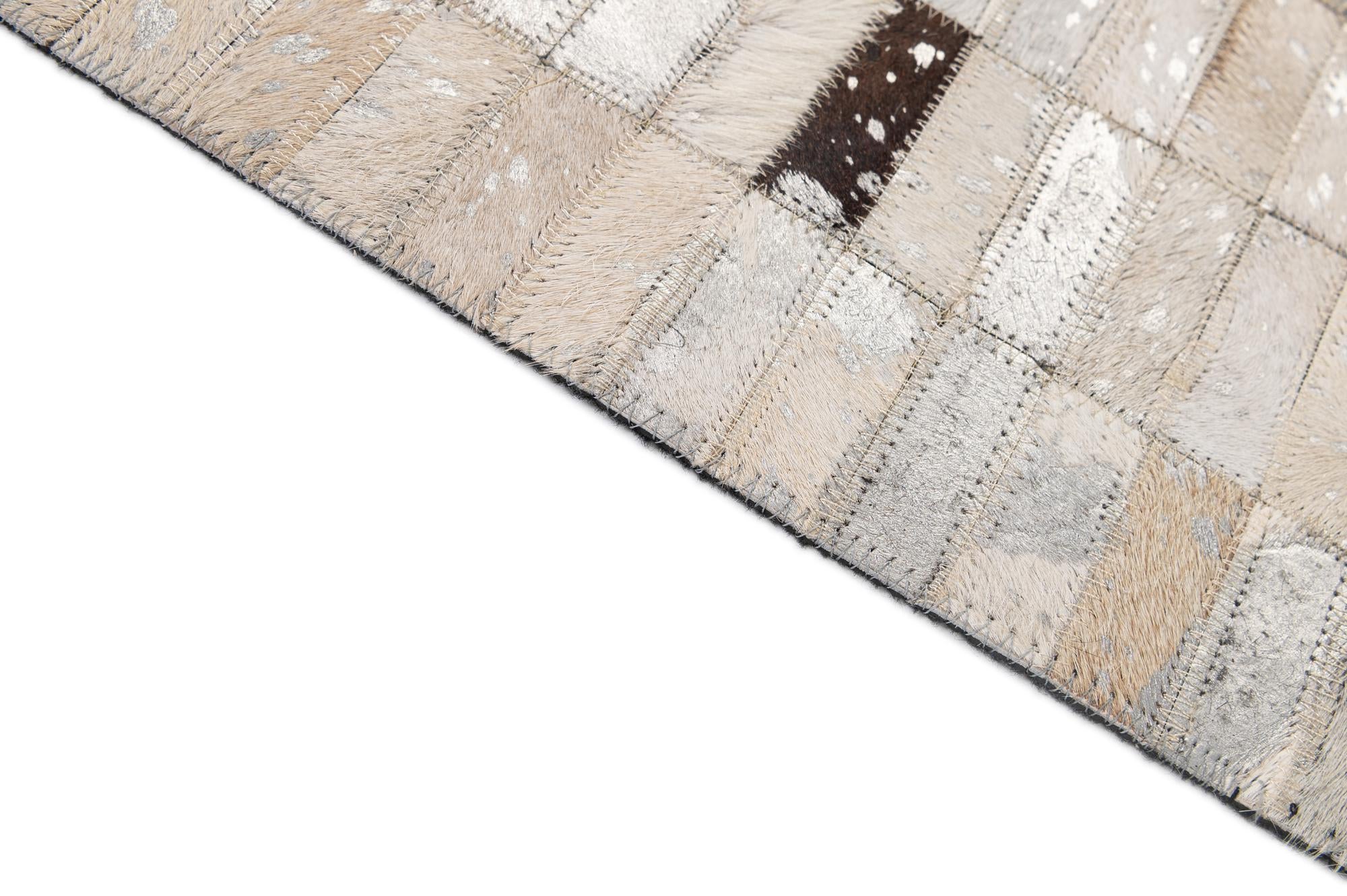 4' 11 x 8' 1 Cowhide - Patchwork Rug